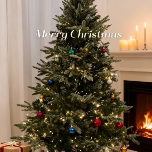 Modular Detachable Christmas Tree Set with Decorative Ornaments