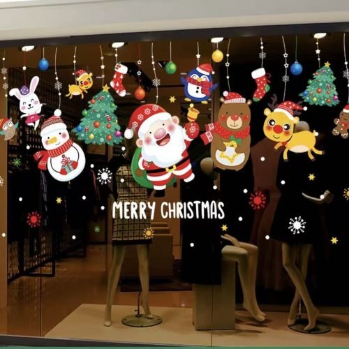 Christmas Wall Sticker Set with Free Application Tool