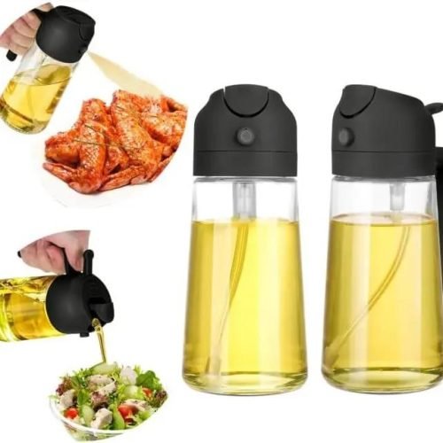 2-in-1 Olive Oil Dispenser and Sprayer for Kitchen